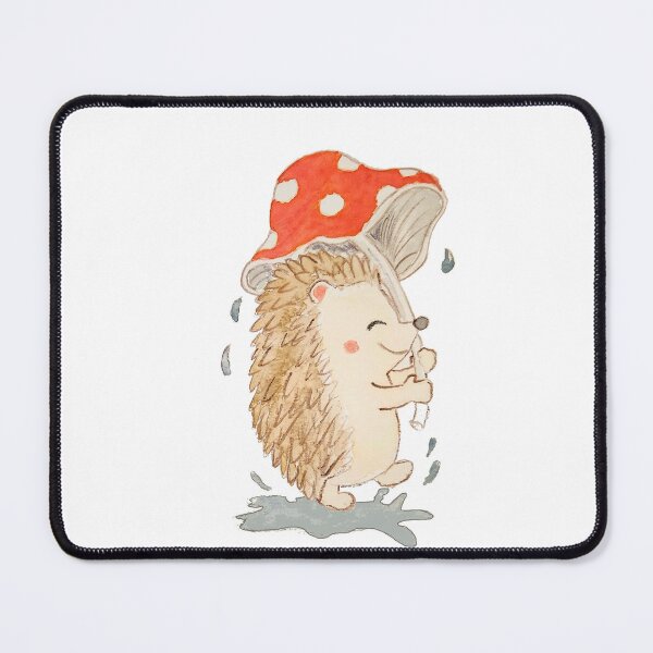 Item preview, Cute Hedgehog and Mushroom Cartoon Animals designed and sold by Designs by Sara Felton.