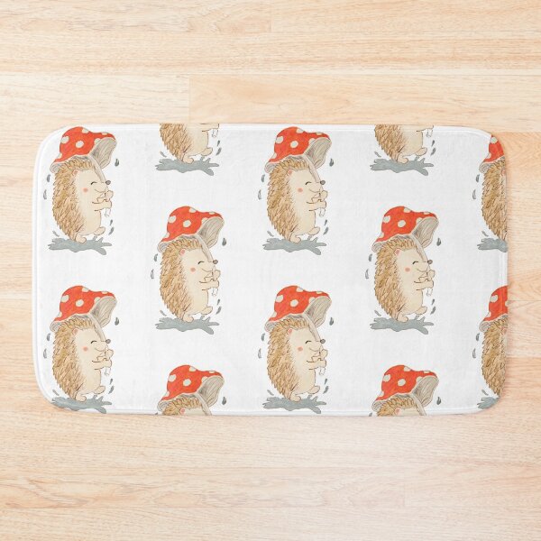 Item preview, Cute Hedgehog and Mushroom Cartoon Animals designed and sold by Designs by Sara Felton.