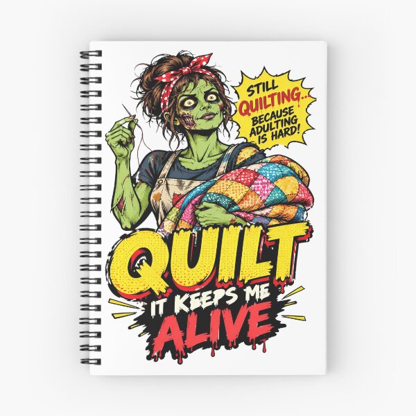 Item preview, QUILT It Keeps Me Alive – Funny Zombie Quilting & Spooky Quilter Humor designed and sold by MAJCO-ART.
