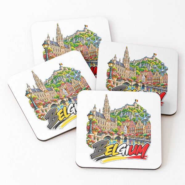 Item preview, Belgium Illustrated European Travel designed and sold by EdwinkOne.