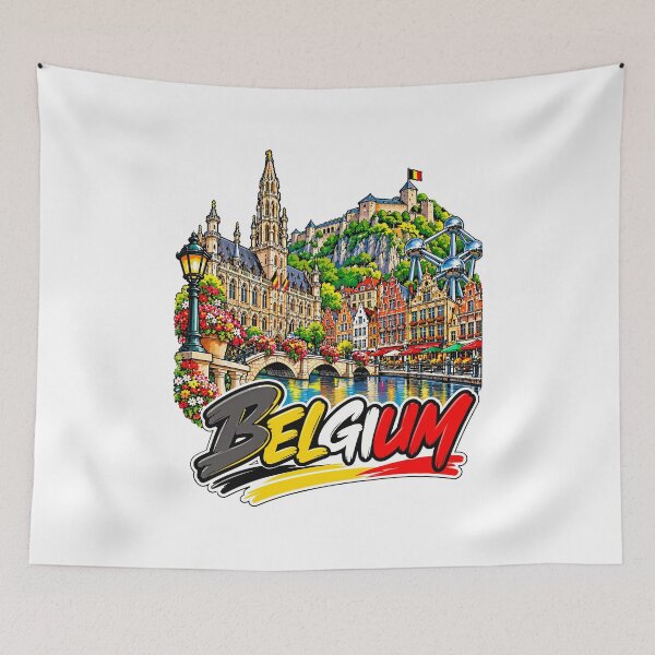 Item preview, Belgium Illustrated European Travel designed and sold by EdwinkOne.
