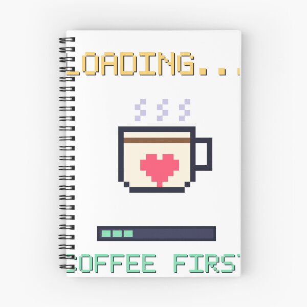 Item preview, Loading Coffee First Pixel Art Retro Gamer Coffee Cup designed and sold by Veintos.