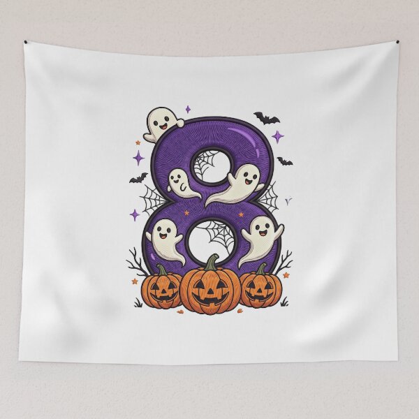 Item preview, Halloween Number 8 Ghosts Pumpkins Costume Design designed and sold by ArtDesignTp.