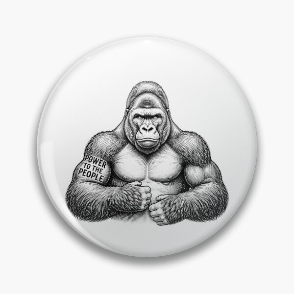 Item preview, Power To The People Gorilla    designed and sold by Owcomm.