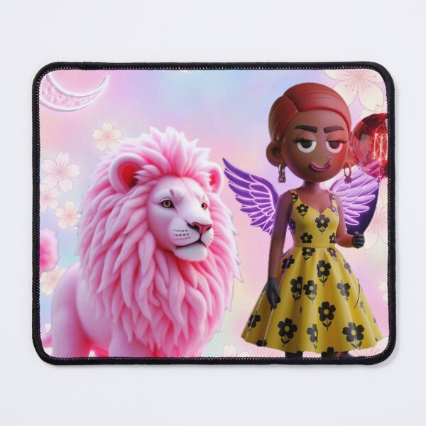 Item preview, Red Ballons Angel Doll and Pink Lion designed and sold by GorgezBoo.