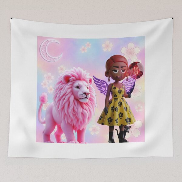 Item preview, Red Ballons Angel Doll and Pink Lion designed and sold by GorgezBoo.