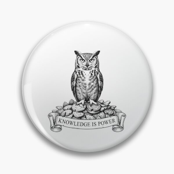Item preview, Knowledge Is Power Owl On Money Coins    designed and sold by Owcomm.