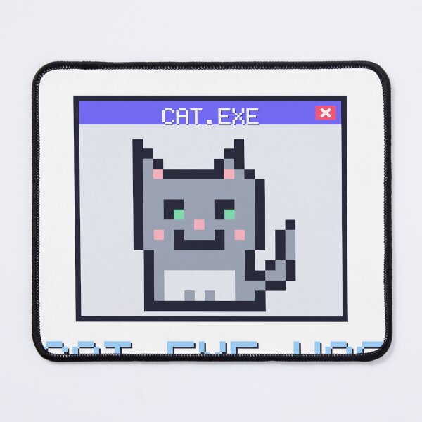 Item preview, Cat.exe Has Stopped Working Pixel Art Funny Cat Programmer designed and sold by Veintos.