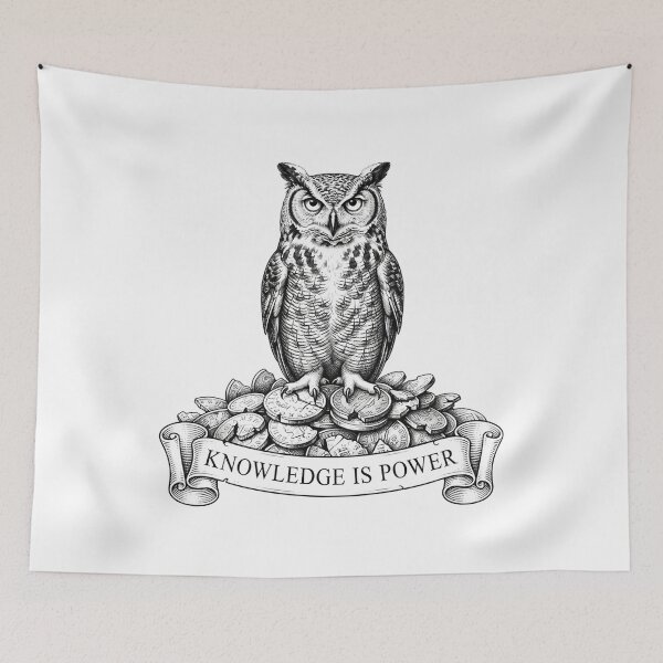 Item preview, Knowledge Is Power Owl On Money Coins    designed and sold by Owcomm.
