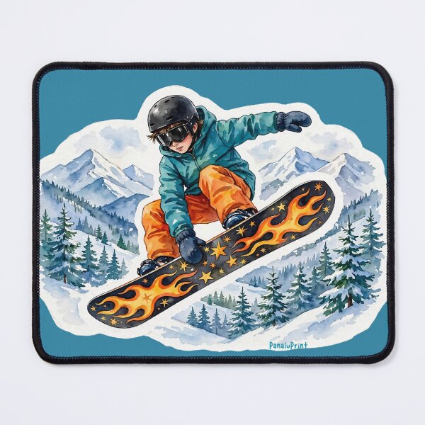 Item preview, Snowboard Adventure – A Boy’s Winter Ride by PanaluPrint designed and sold by PanaluPrint .