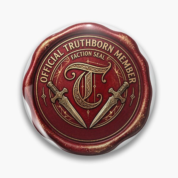 Item preview, Official Truthborn Member - Crimson & Gold Wax Faction Seal designed and sold by TheMystiqueEmporium.