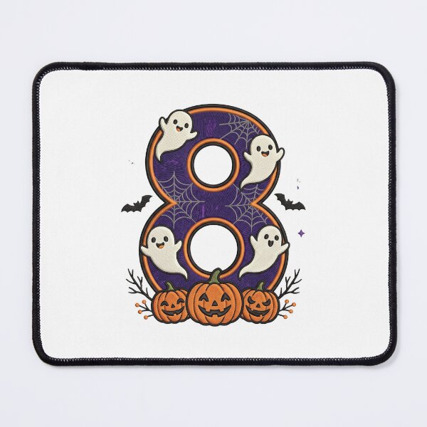 Item preview, Halloween Number 8 Ghosts Pumpkins Spooky Design designed and sold by ArtDesignTp.