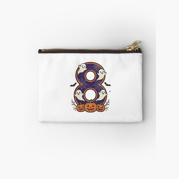 Item preview, Halloween Number 8 Ghosts Pumpkins Spooky Design designed and sold by ArtDesignTp.