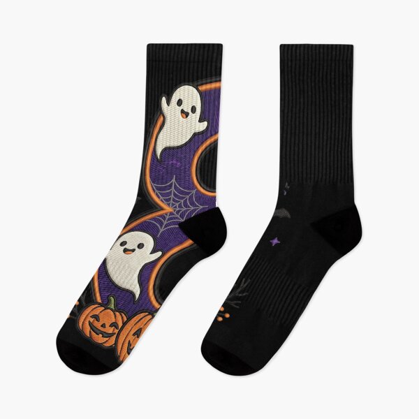 Item preview, Halloween Number 8 Ghosts Pumpkins Spooky Design designed and sold by ArtDesignTp.