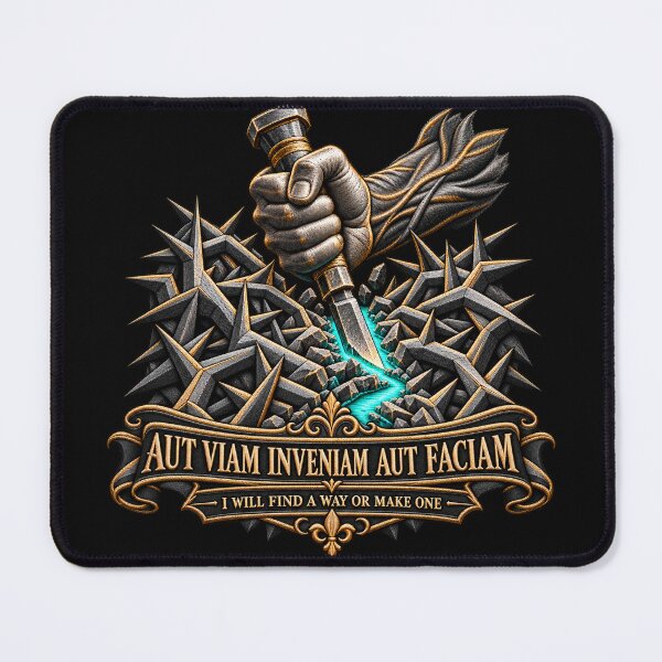 Item preview, Aut Viam Inveniam Aut Faciam Latin Motto – I Will Find a Way or Make One Resilience Art designed and sold by Emoji Emblems.