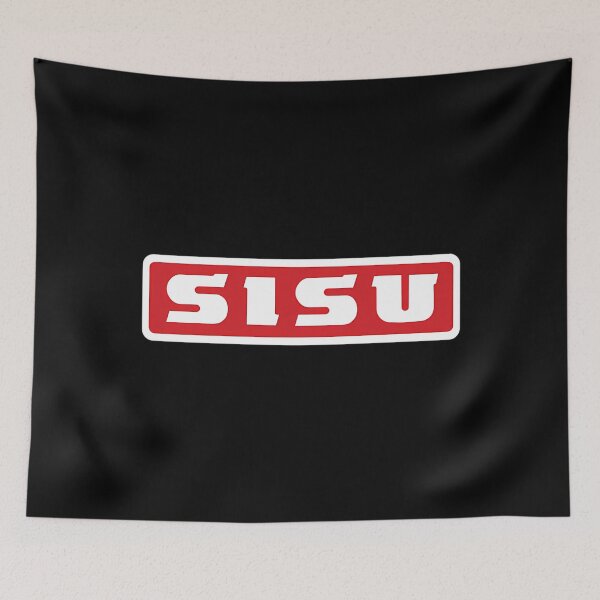 Item preview, Retro Sisu - Puna-Valko designed and sold by IleanaKent.