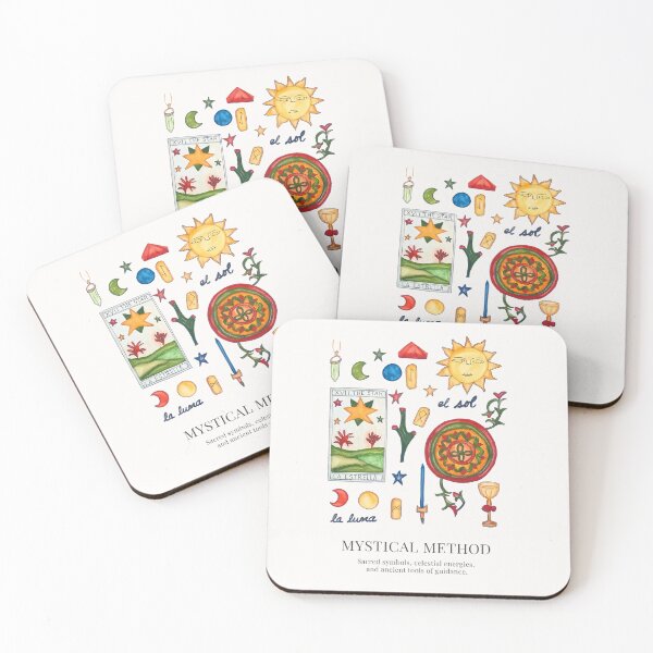 Item preview, Mystical Method Sacred Symbols Tarot Poster designed and sold by ElizabethCoelho.