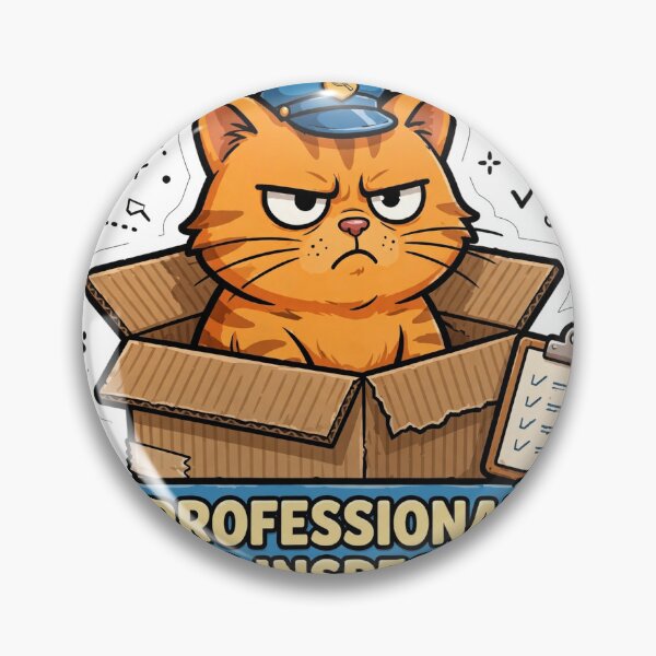 Item preview, professional-box-inspector-funny-grumpy-cat designed and sold by kyoubi100.