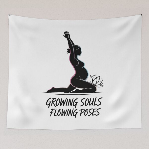 Item preview, Growing Souls Flowing Poses Arms Up Silhouette designed and sold by 108stillness.