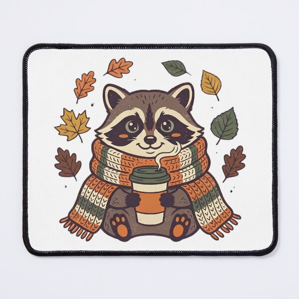 Item preview, Cute Cozy Raccoon Fall Season designed and sold by abdelski.