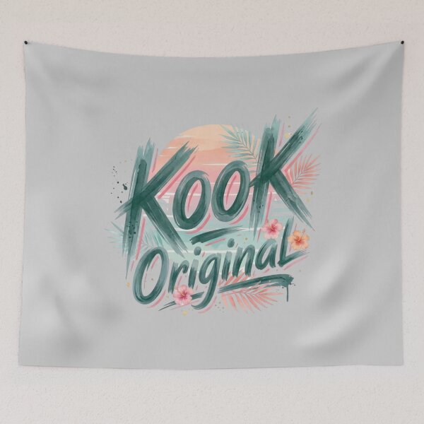 Item preview, Kook Original Surfer Girl Watercolor Tropical Sunset designed and sold by KookArt.