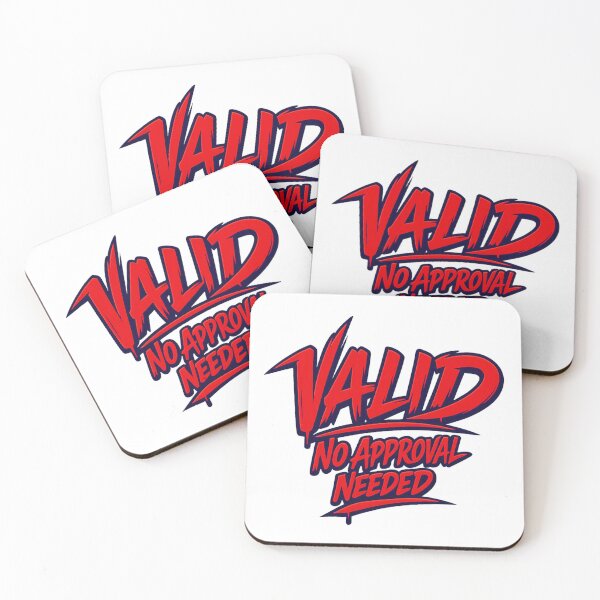 Item preview, Valid No Approval Needed - Bold Urban Streetwear Typography designed and sold by FrozenHeat97.
