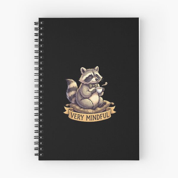 Item preview, Very Mindful Raccoon – Cute Raccoon with Tea Meme Design designed and sold by Fuechse.
