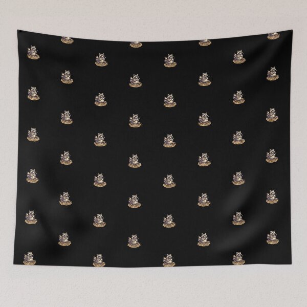 Item preview, Very Mindful Raccoon – Cute Raccoon with Tea Meme Design designed and sold by Fuechse.