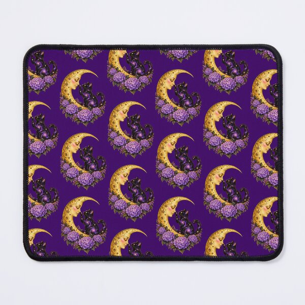 Item preview, Whimsigoth Hydrangea and Celestial Moon Cat designed and sold by scicilysimonee.