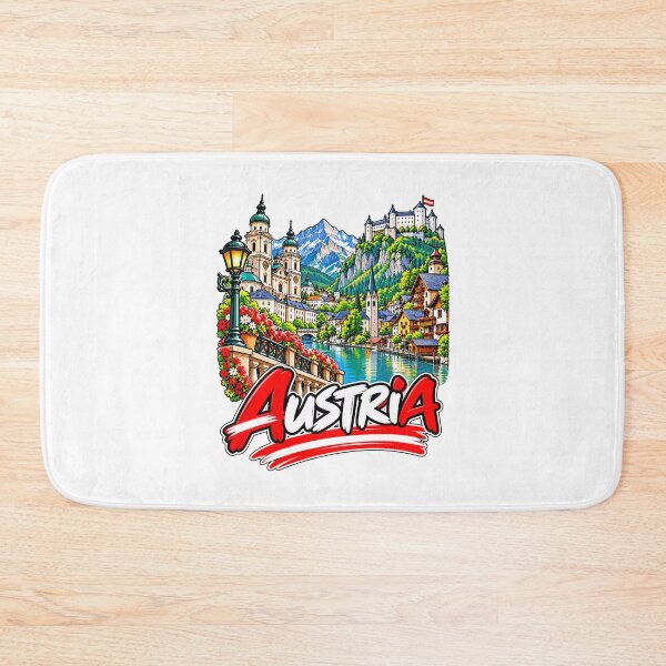 Item preview, Austria Illustrated Alpine Travel designed and sold by EdwinkOne.