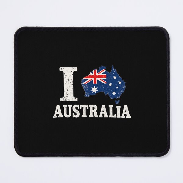 Item preview, I Love Australia Flag Map Silhouette Patriotic Travel designed and sold by Whirx.