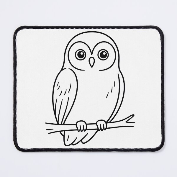 Item preview, Minimalist Owl - Line Art Design designed and sold by SimpleLinesCo.