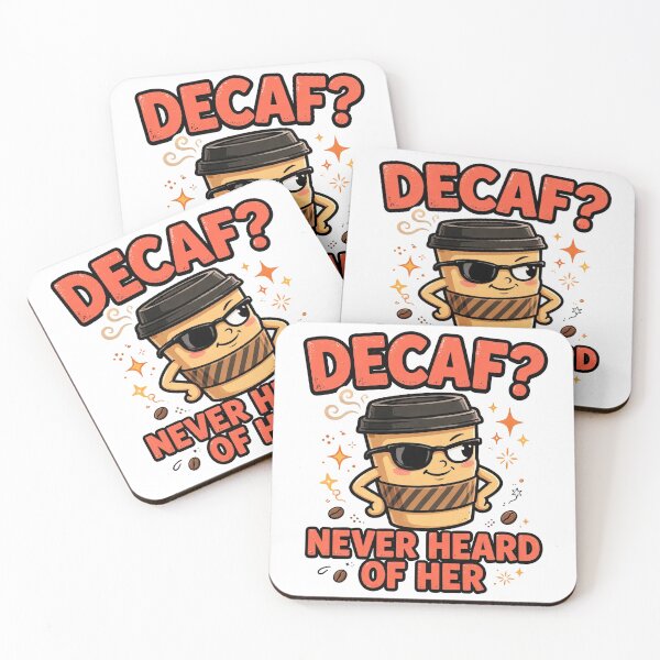 Item preview, decaf-never-heard-of-her-funny-coffee designed and sold by kyoubi100.