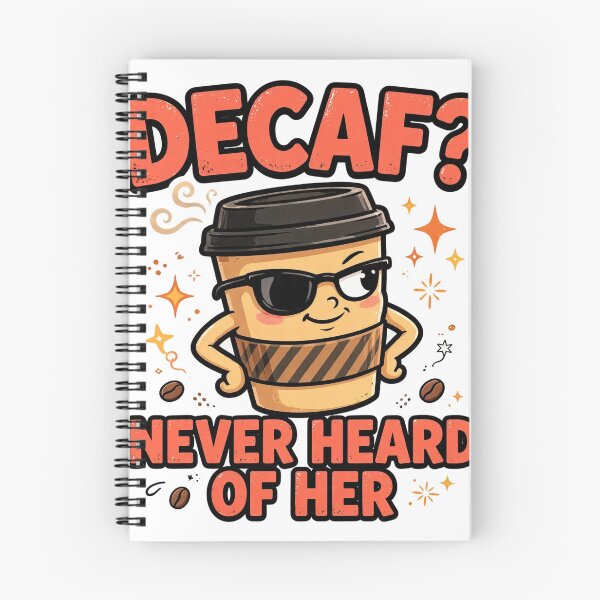 Item preview, decaf-never-heard-of-her-funny-coffee designed and sold by kyoubi100.