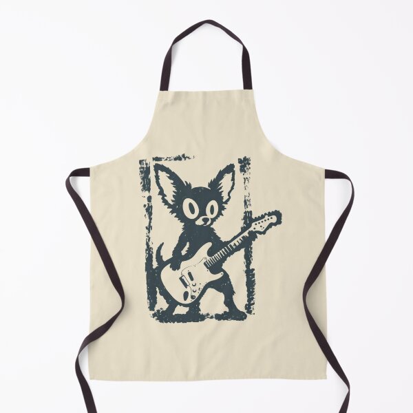 Item preview, Chihuahua Playing Electric Guitar Vintage Grunge Dog Art designed and sold by AmiGraph.