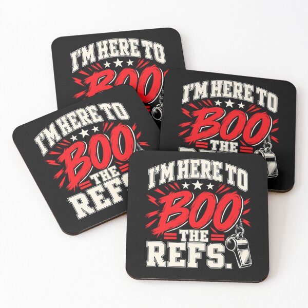 Item preview, I’m Here to Boo the Refs Funny Sports Fan Halloween T-Shirt designed and sold by Trendably.
