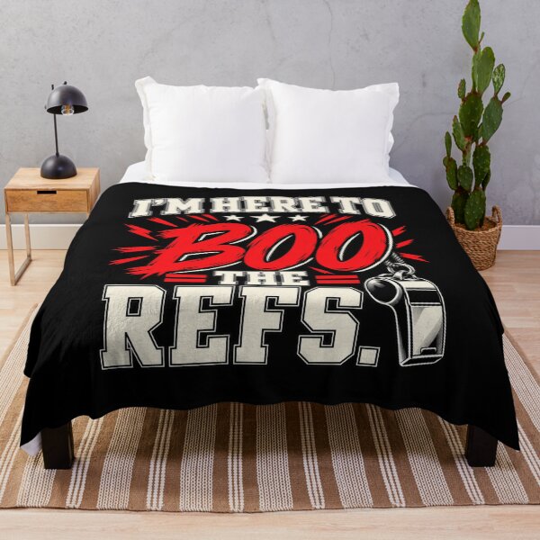 Item preview, I’m Here to Boo the Refs Funny Sports Fan Halloween T-Shirt designed and sold by Trendably.