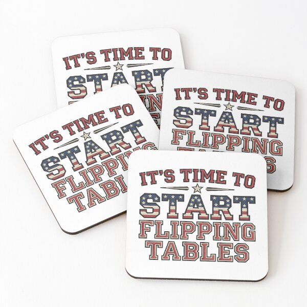 Item preview, It's Time To Start Flipping Table Funny Table Joke designed and sold by ArtDesignTp.