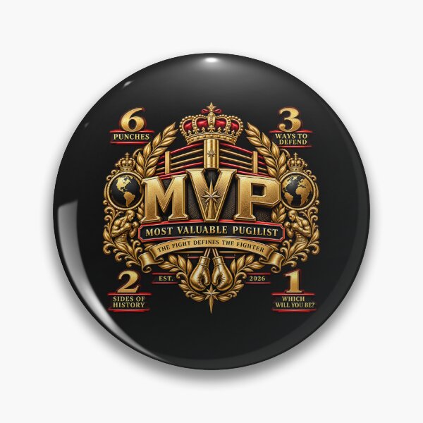 Item preview, MVP Boxing Emblem - The Fight Defines The Fighter designed and sold by Apex_N_Action.