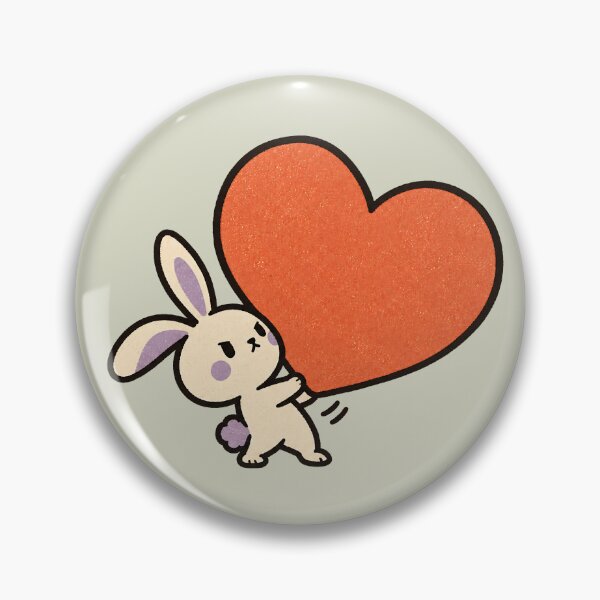 Item preview, Tiny Rabbit Lifting a Giant Heart – It’s a Lot, But I’m Trying designed and sold by  MAD's Recreation Studio.