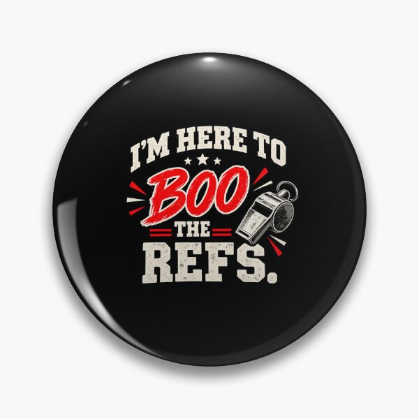 Item preview, Im Here To Boo The Refs Funny Sports Fan Referee Halloween designed and sold by Whirx.