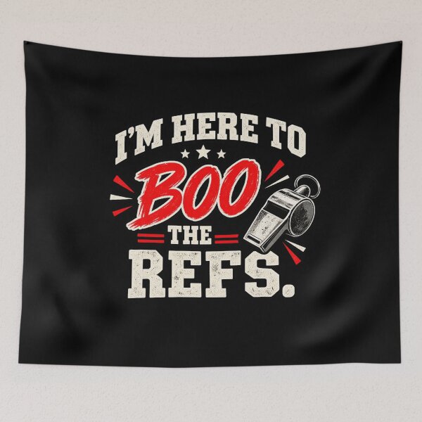 Item preview, Im Here To Boo The Refs Funny Sports Fan Referee Halloween designed and sold by Whirx.