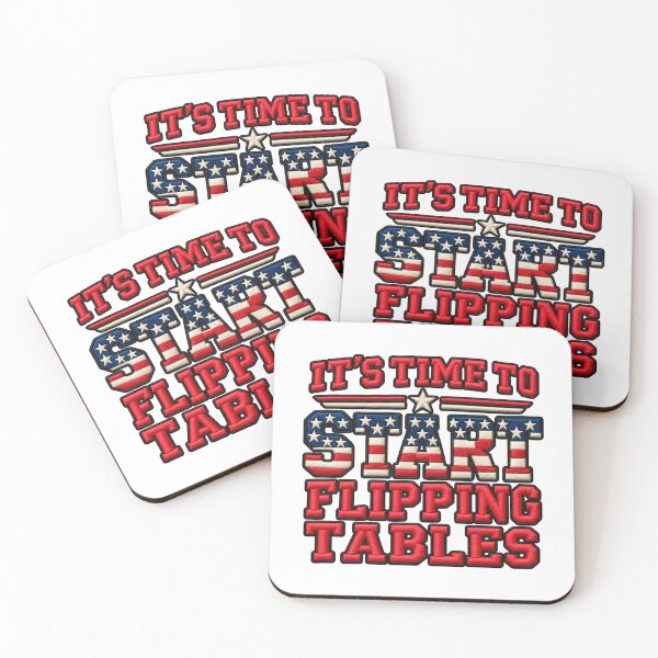 Item preview, It's Time To Start Flipping Table Funny Humor Quote designed and sold by ArtDesignTp.