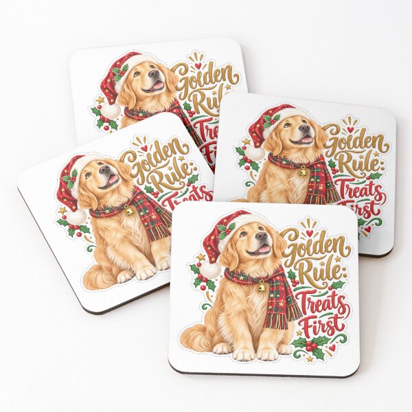 Item preview, Golden Rule Treats First Retriever Christmas designed and sold by badburropress.
