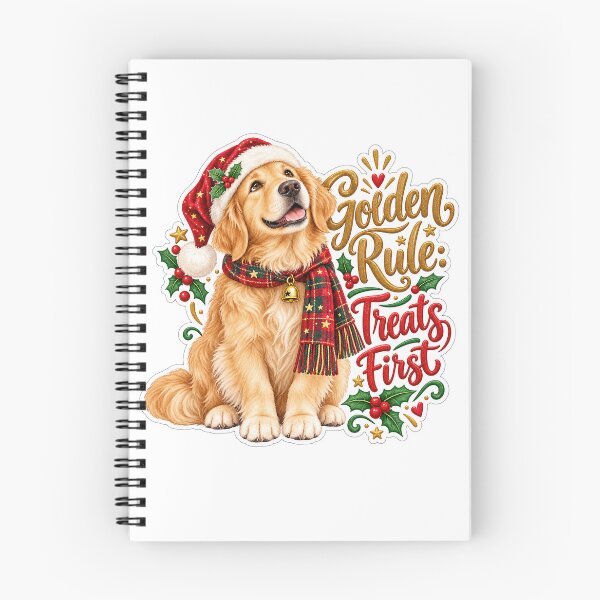Item preview, Golden Rule Treats First Retriever Christmas designed and sold by badburropress.