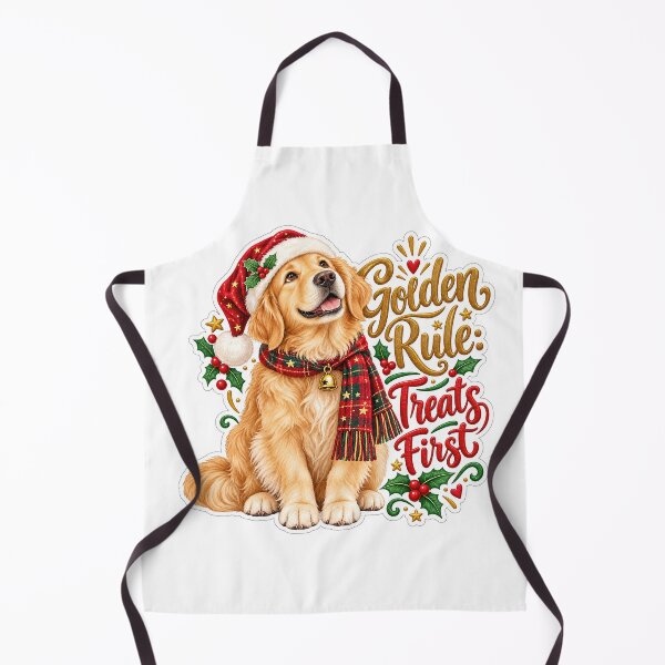 Item preview, Golden Rule Treats First Retriever Christmas designed and sold by badburropress.