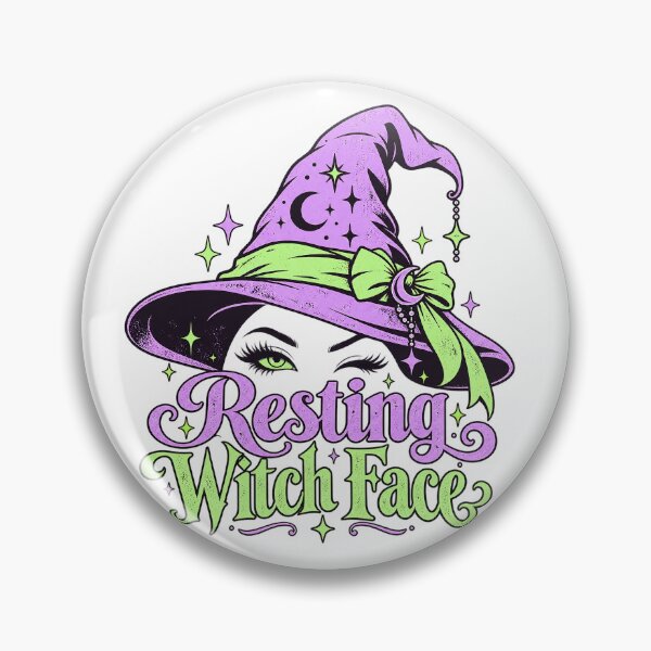 Item preview, Resting Witch Face Funny Halloween Witch Hat Design designed and sold by MotiveStuff.