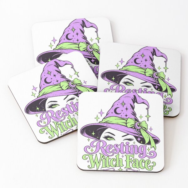 Item preview, Resting Witch Face Funny Halloween Witch Hat Design designed and sold by MotiveStuff.
