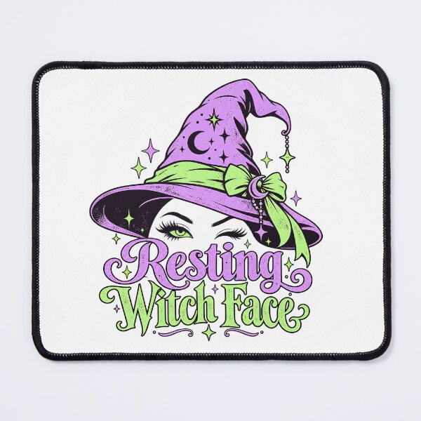 Item preview, Resting Witch Face Funny Halloween Witch Hat Design designed and sold by MotiveStuff.