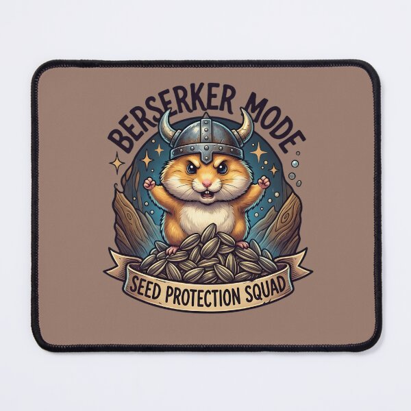 Item preview, Berserker Mode Hamster – Seed Protection Squad Viking Meme Design designed and sold by Fuechse.